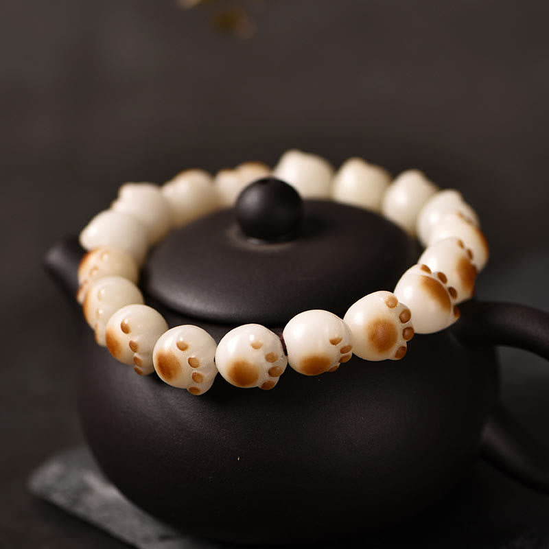 Pulsera de paz con semillas de Bodhi y garra de gato con Buddha Stones - image 9