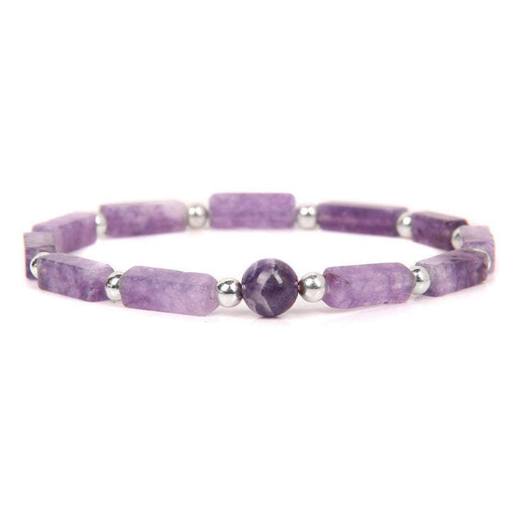 Pulsera de equilibrio espiritual con Buddha Stones, cristal natural, amatista, ojo de tigre
