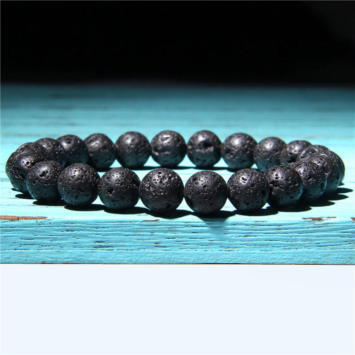 Pulsera con cuentas de equilibrio de cristal de piedra de ágata natural