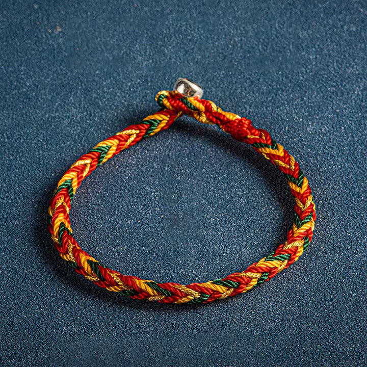 Buddha Stones;Que estés sano y salvo todo el año; Pulsera Suerte Multicolor
