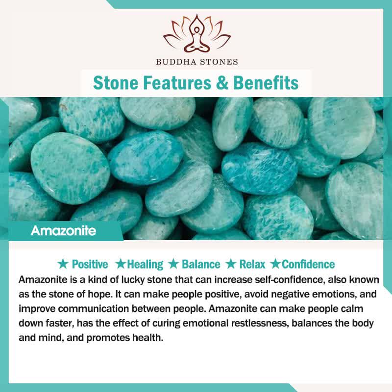 Buddha Stones Lazurita Jaspe Picasso Amazonita Rodonita Apatita Pulsera de cuentas de oración de loto positivo