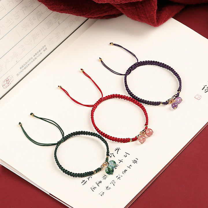 Pulsera positiva con cuentas fantasma, cuarzo fresa Natural, amatista, verde, Buddha Stones