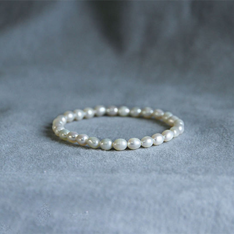 Pulsera con cuentas curativas de perlas naturales de Buddha Stones