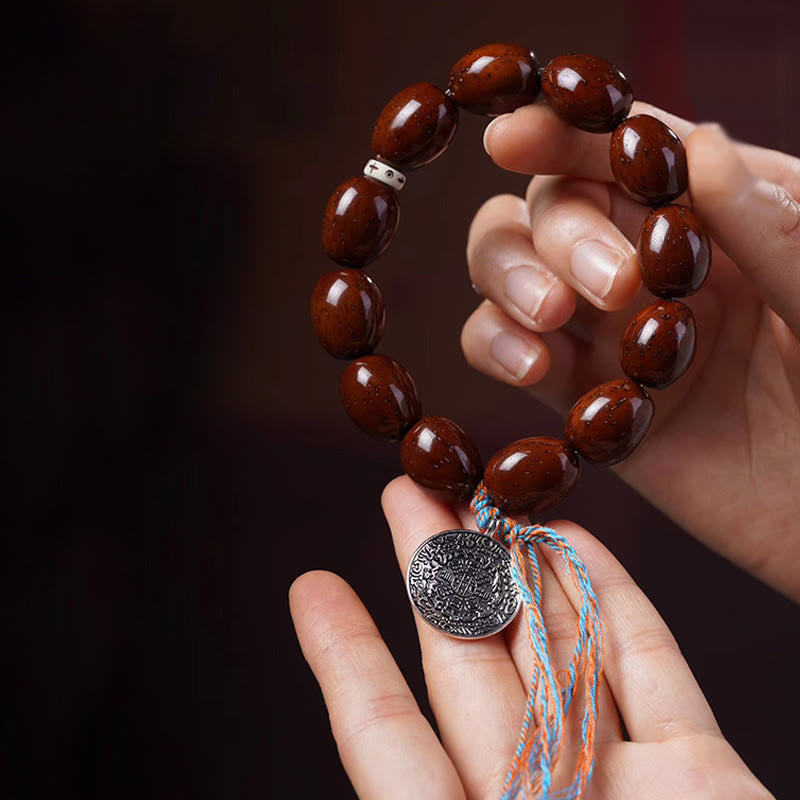 Buddha Stones tibetanas naturales, oro púrpura, rata OM, zodíaco chino, nueve palacios, ocho diagramas, pulsera de riqueza