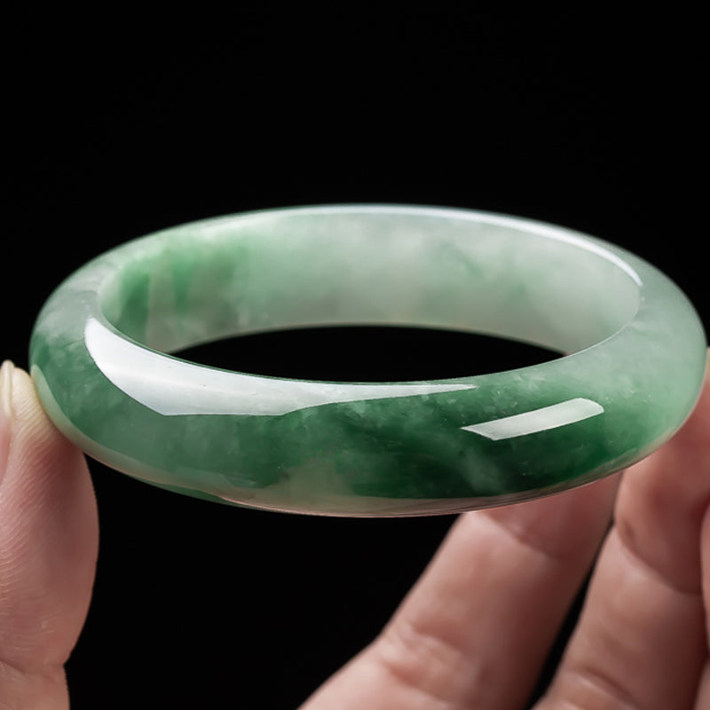 Brazalete de bendición de la fortuna de jade natural con Buddha Stones - image 3