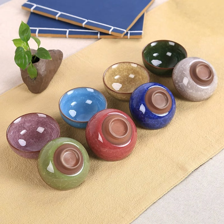 Taza de té de cerámica con bonito pez Koi, Buddha Stones, tazón de té de Kung Fu, 45ml