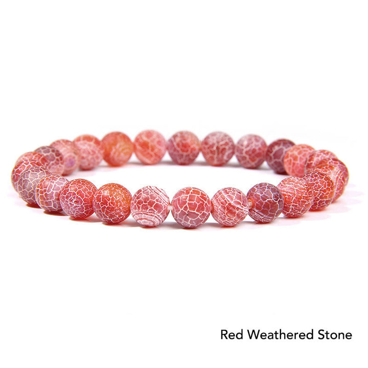 Pulsera con cuentas de equilibrio de cristal de piedra de ágata natural