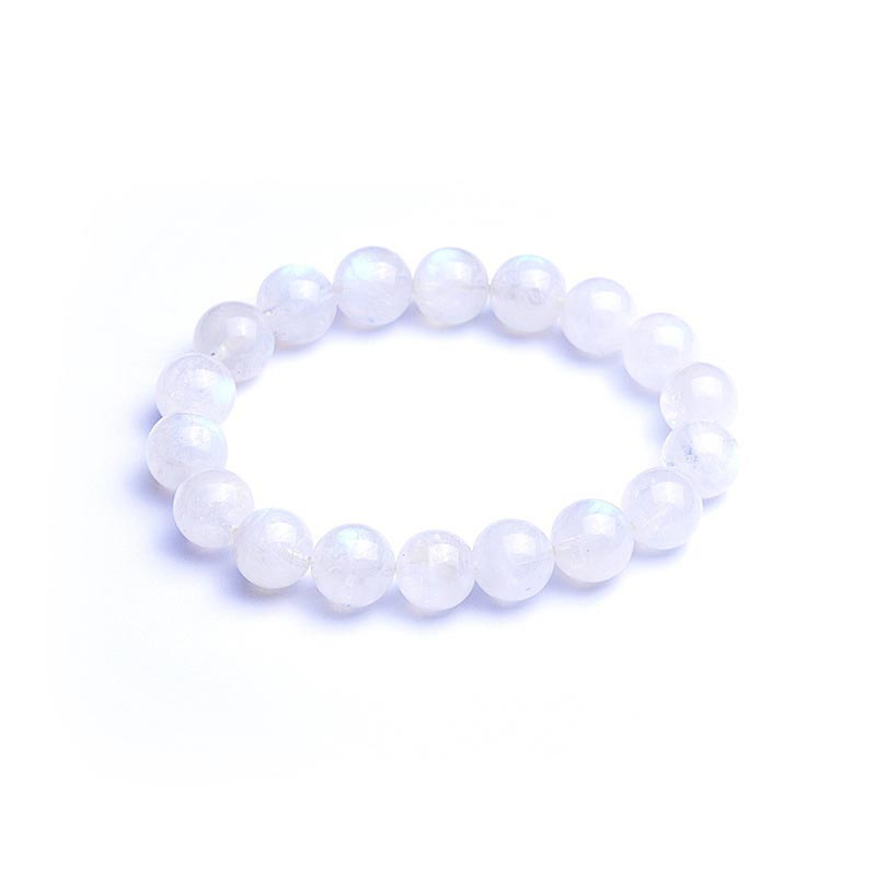 Pulsera de prosperidad de piedra lunar natural de Buddha Stones