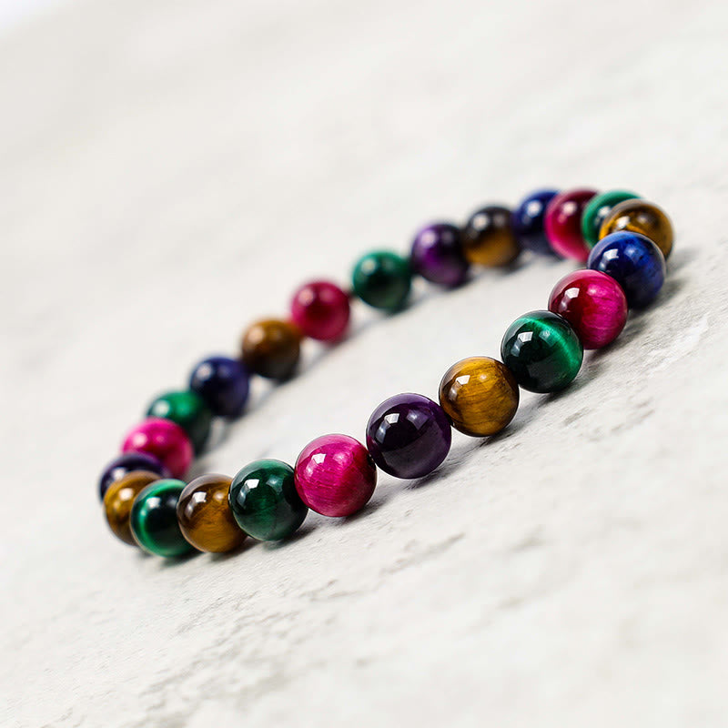 Pulsera Resolve Courage con Ojo de Tigre y Buddha Stones