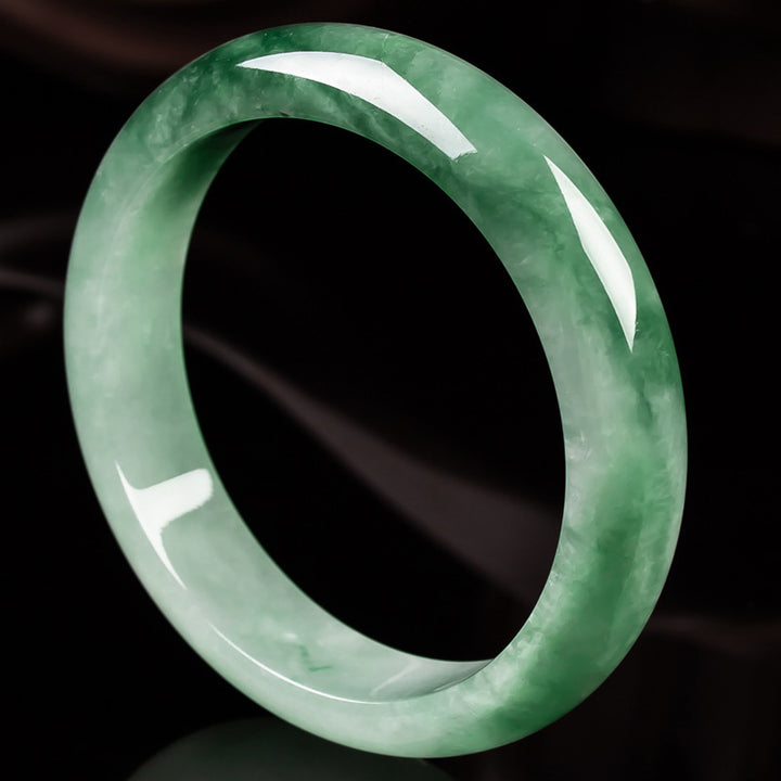 Brazalete de bendición de la fortuna de jade natural con Buddha Stones - image 8