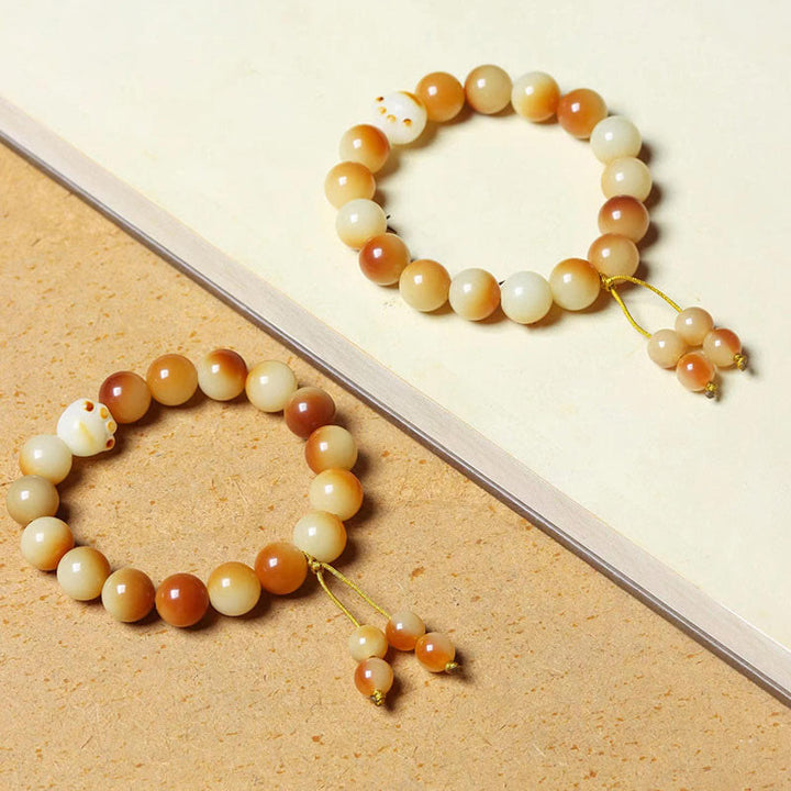 Pulsera de la sabiduría de la paz de la garra de la pata preciosa de la semilla de Bodhi natural de las Buddha Stones