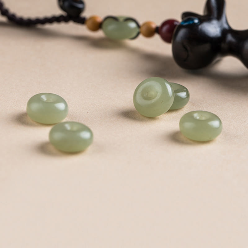 Buddha Stones, sándalo verde, madera de ébano, Mini ciervo, hebilla de paz positiva, llavero, decoración colgante para teléfono