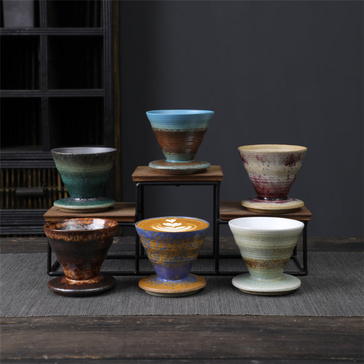 Taza de café de cerámica con diseño Vintage de Buddha Stones , taza de café expreso y té, 150ml