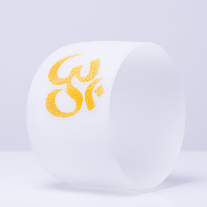 OM Crystal Sound Bowl Meditación hecha a mano para atención plena y protección Singing Bowl