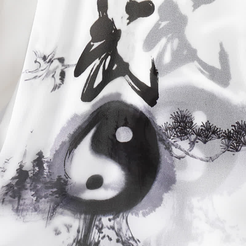 Conjunto de 3 piezas de Buddha Stones con diseño de árbol Yin Yang, Tai Chi, práctica espiritual zen, meditación y oración, uniforme unisex.