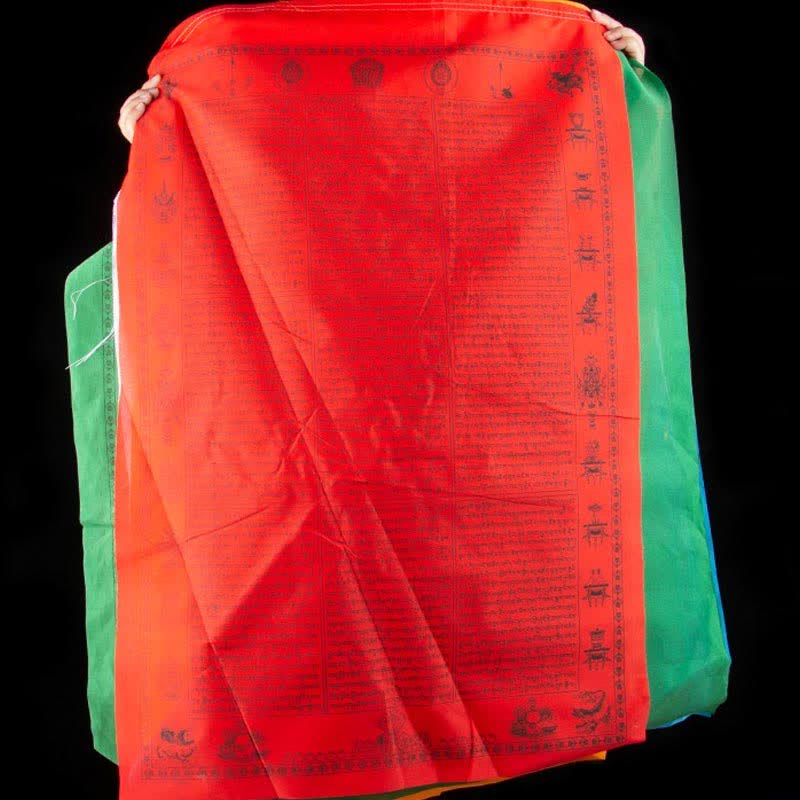 Bandera tibetana de oración al aire libre, 5 colores, caballo de viento, felicidad, auspicioso