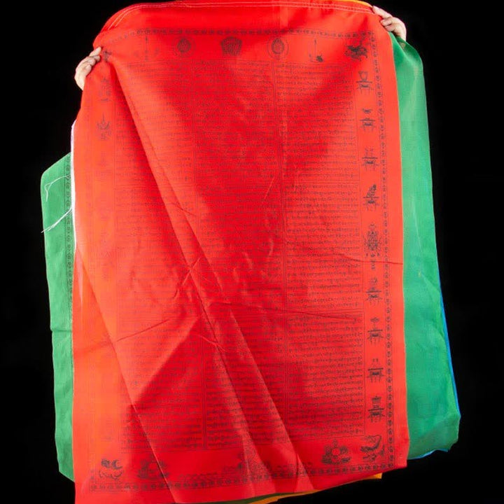 Bandera tibetana de oración al aire libre, 5 colores, caballo de viento, felicidad, auspicioso