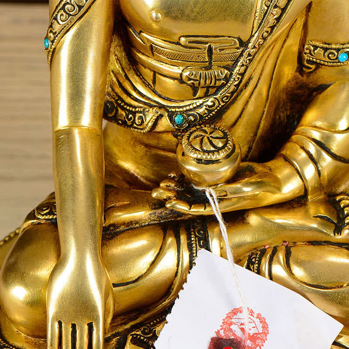 Estatua de cobre de la compasión de Buda Shakyamuni, decoración - image 8
