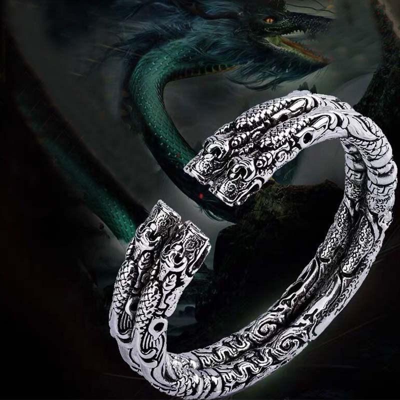 Brazalete ajustable con protección de la suerte de las nubes auspiciosas del dragón