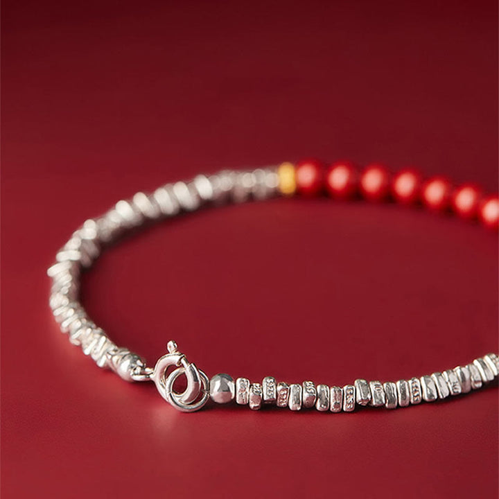 Pulsera de bendición con carácter de cinabrio Fu de plata de ley 925 con Buddha Stones - image 6