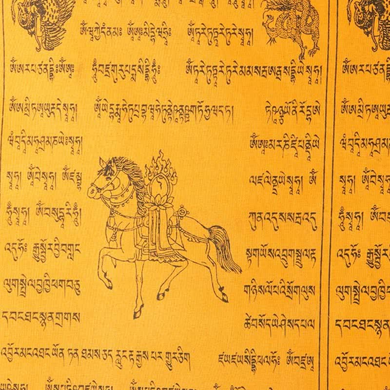 Bandera tibetana de oración al aire libre, 5 colores, caballo de viento, felicidad, auspicioso