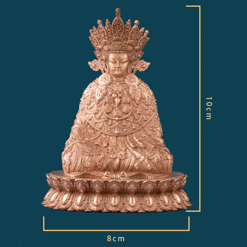 Estatua de cobre hecha a mano de la compasión de la estatuilla de Buda Shakyamuni Decoración - image 11