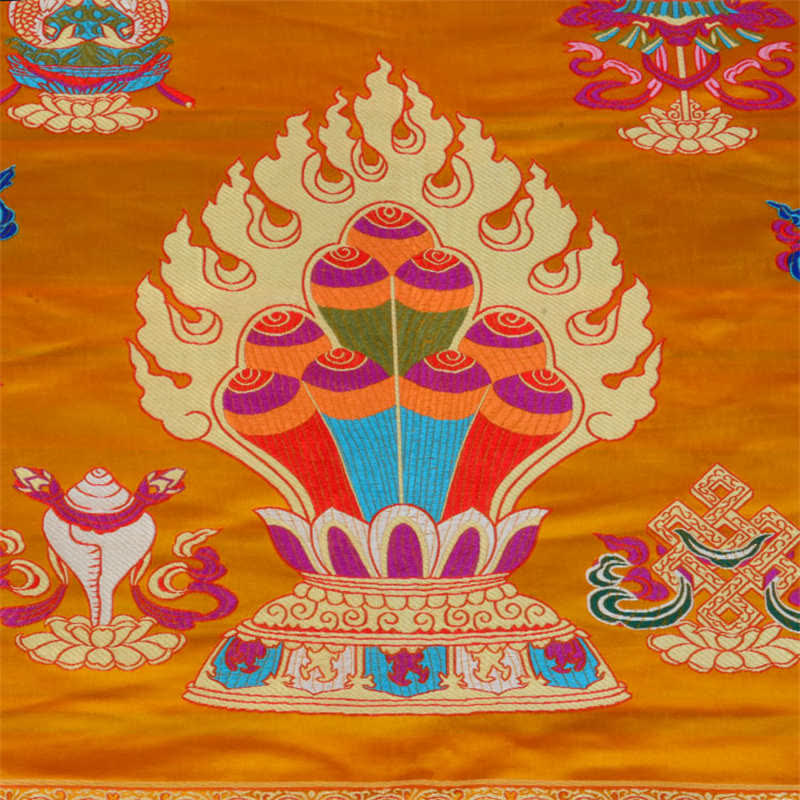 Tapete para altar de oración, meditación curativa, tapete con 8 símbolos auspiciosos