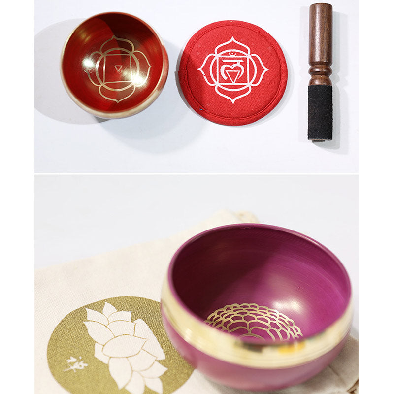 Cuenco con sonido tibetano de Buddha Stones hecho a mano para curación de chakras y meditación de atención plena, juego de cuencos para cantar
