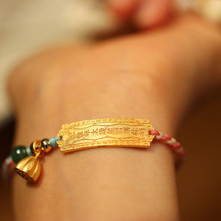 Pulsera trenzada con amuleto de la suerte, hecha a mano, en plata de ley 925 con Buddha Stones