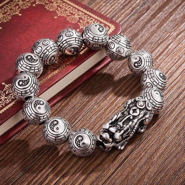 Pulsera de riqueza tibetana FengShui PiXiu con Buddha Stones