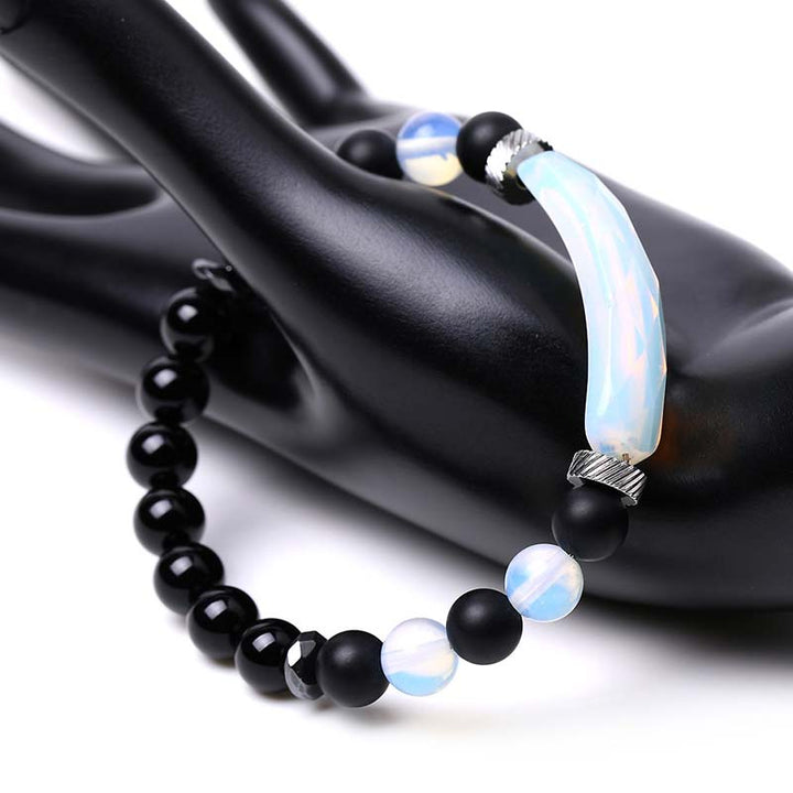 Pulsera curativa de aventurina azul de cristal natural con Buddha Stones