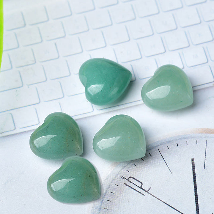 Decoración de amor con piedra de ojo de tigre, amatista natural - Aventurina verde*5 piezas - image 7