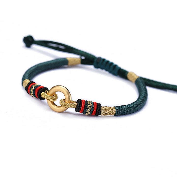 Pulsera de pareja de hilo rojo de la suerte FengShui con Buddha Stones