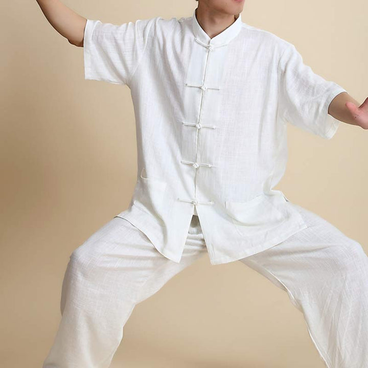 Conjunto de ropa unisex con bordado de Buddha Stones para meditación, oración zen, práctica espiritual de tai chi y qigong - image 17