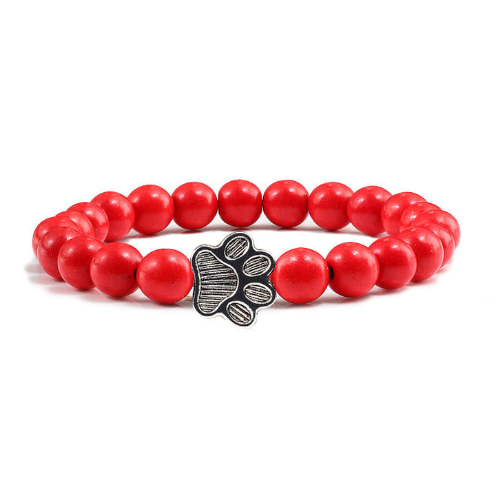 Pulsera de piedra Buddha Stones “Save A Dog” - Cuentas rojas - image 14