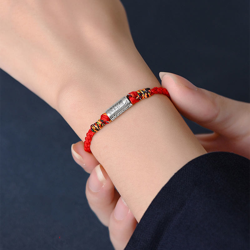 Pulsera tobillera de plata de ley 925 hecha a mano con Buddha Stones, todo va bien, diseño de protección y resistencia - image 7