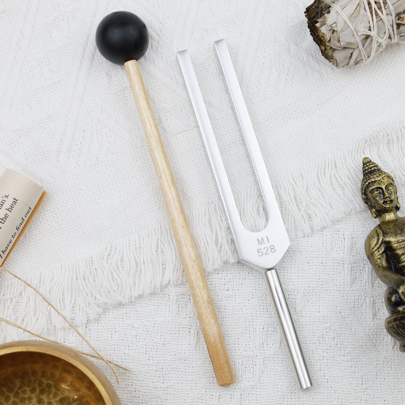 Diapasón de Buddha Stones , aleación de aluminio de 528HZ para decoración de adornos de chakras y terapia de sonido con mazo