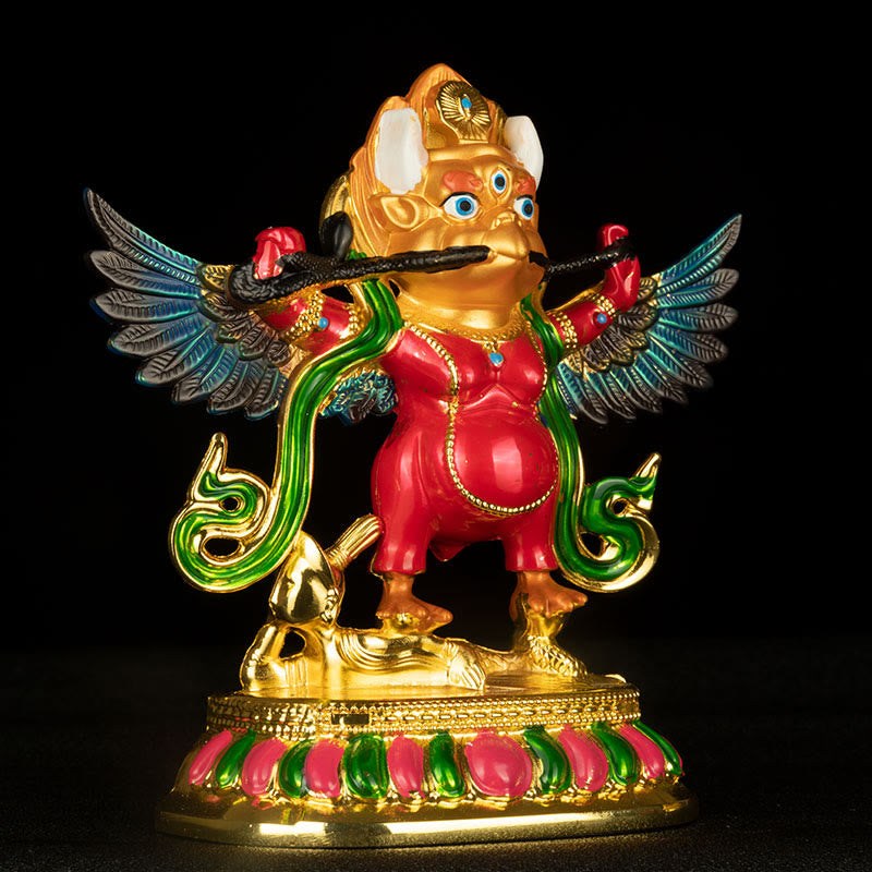 La aleación del pájaro del Tíbet Garuda mantiene los malos espíritus lejos la decoración del hogar
