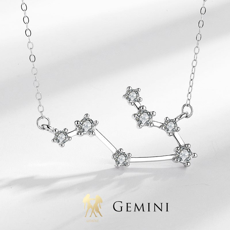 Colgante de plata de ley 925 con Buddha Stones , 12 constelaciones del zodíaco, astrología, bendición - Géminis - image 21