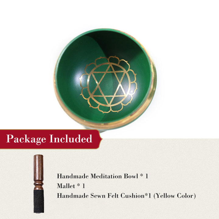 Cuenco con sonido tibetano de Buddha Stones hecho a mano para curación de chakras y meditación de atención plena, juego de cuencos para cantar