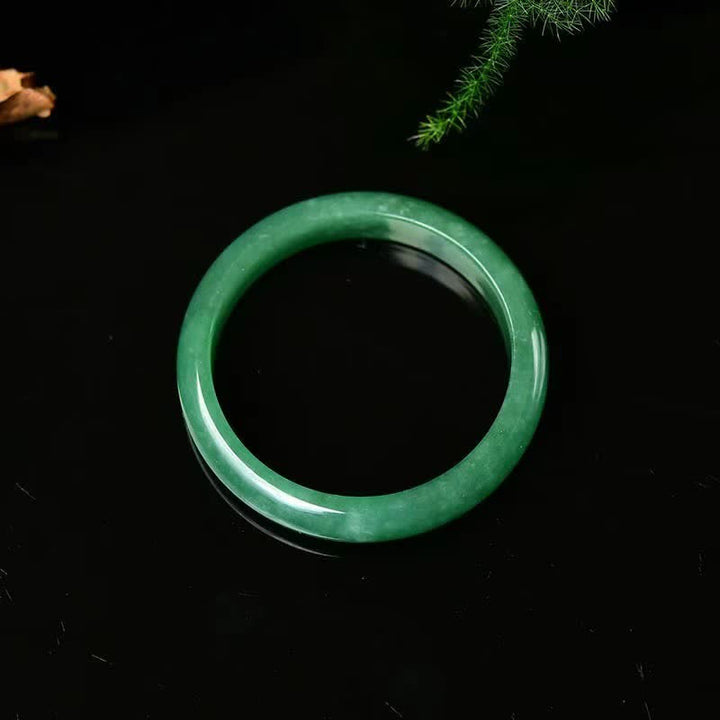 Pulsera rígida de jade y cuarcita con Buddha Stones para la sanación, la abundancia y la protección. - image 6