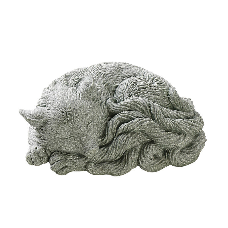 Buddha Stones pequeñas de nueve colas, protección de zorro, decoración para el hogar, té, mascota - image 12