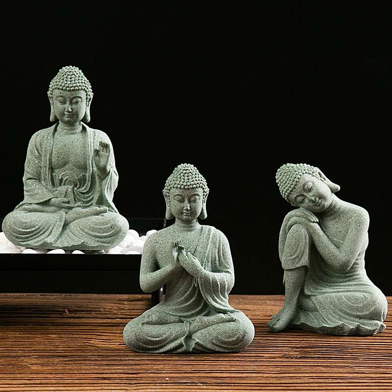 Estatua tibetana de meditación, contemplación, Buda, serenidad, compasión, decoración - image 0