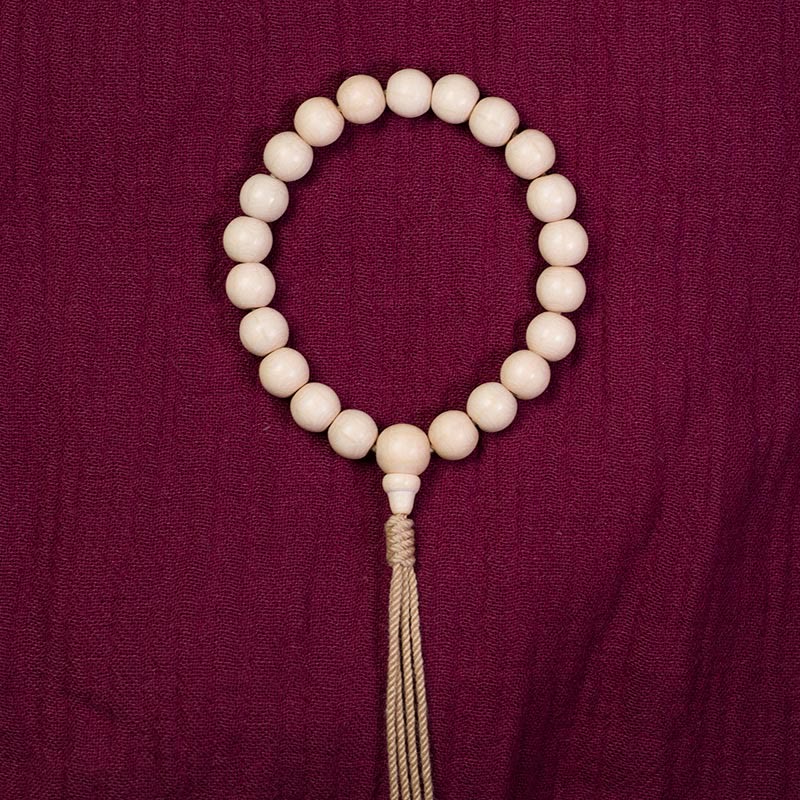 Buddha Stones Natural Abelia Biflora Madera Bendición Muñeca Mala