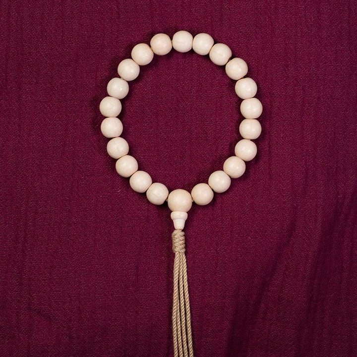 Buddha Stones Natural Abelia Biflora Madera Bendición Muñeca Mala