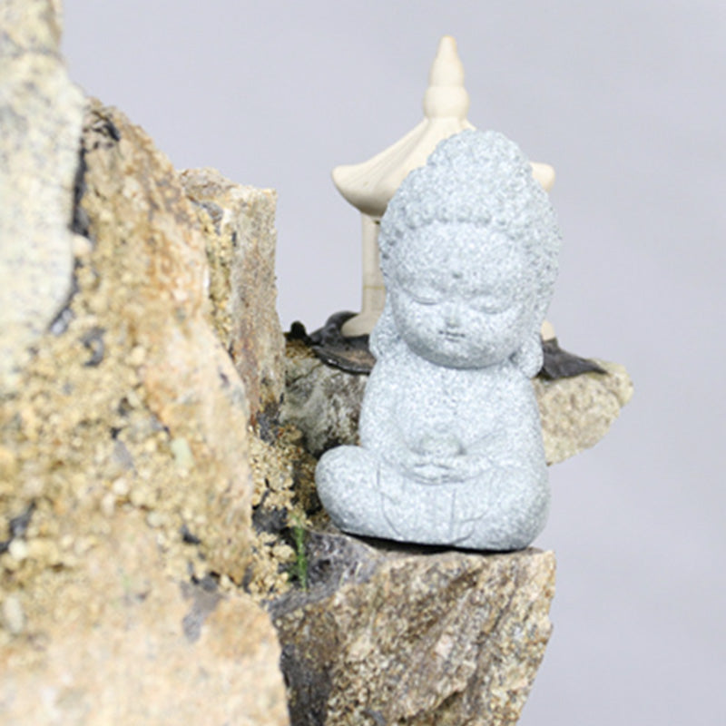 Buddha Stones meditación estatua de Buda compasión decoración del hogar