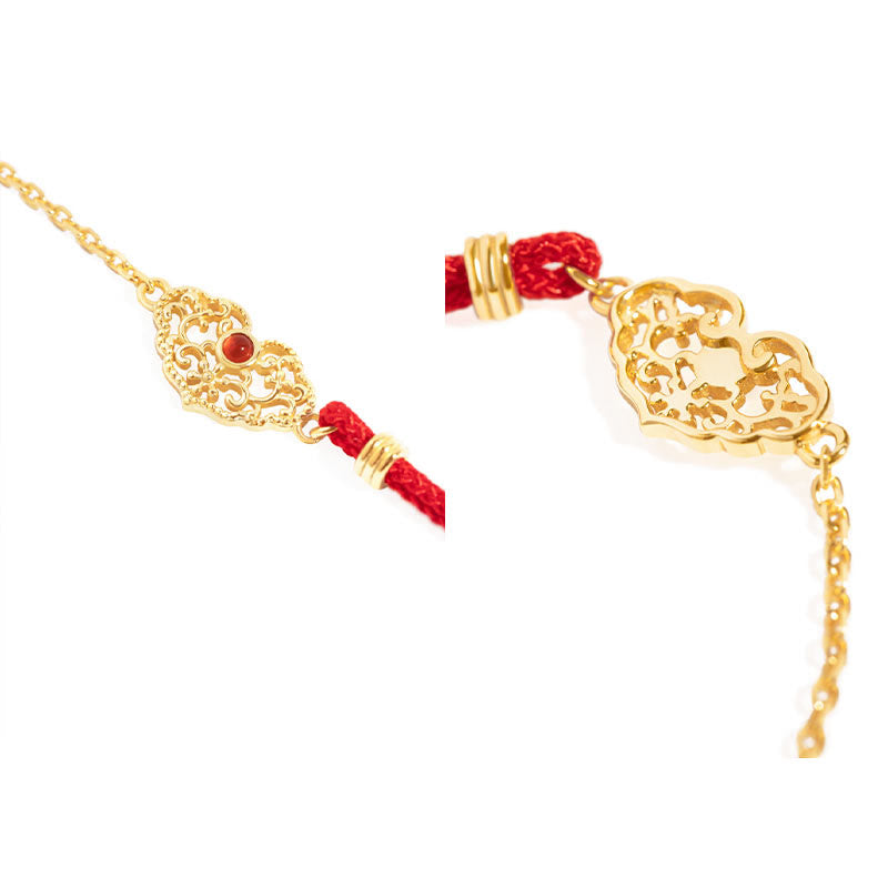 Pulsera de cadena con cierre de buenos deseos, Buddha Stones , fuerza de la suerte