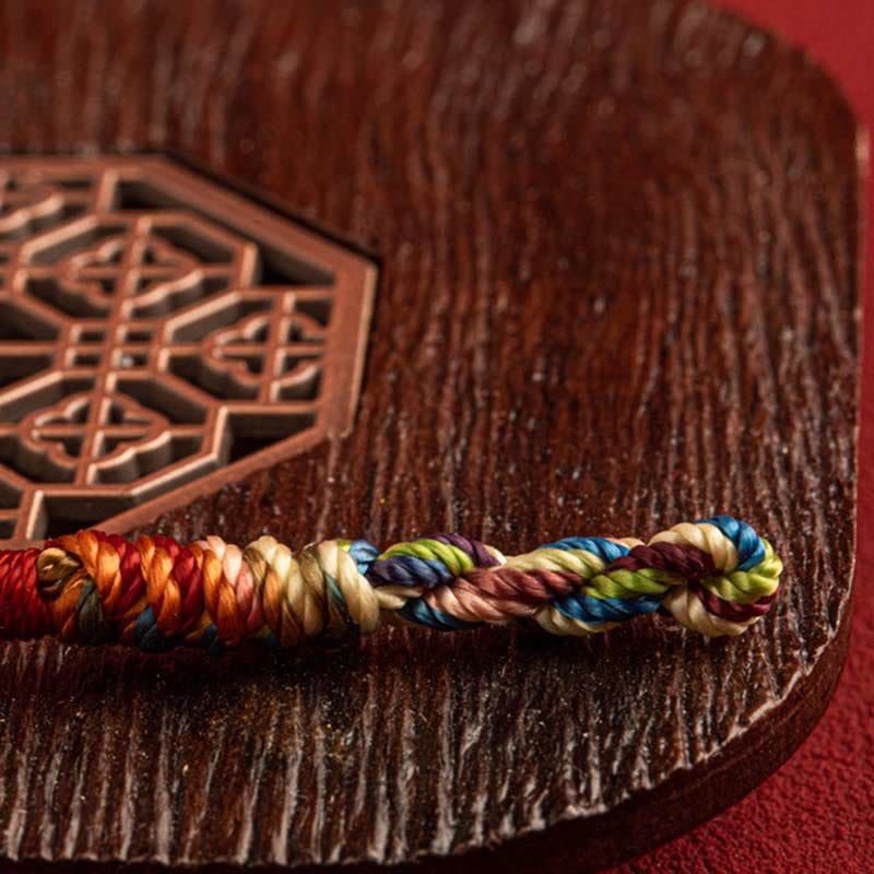 Buddha Stones ;Que estés sano y feliz; Suerte Multicolor