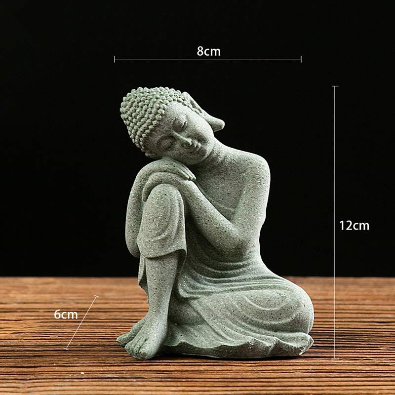 Estatua tibetana de meditación, contemplación, Buda, serenidad, compasión, decoración - Contemplación 8*6*12cm - image 1