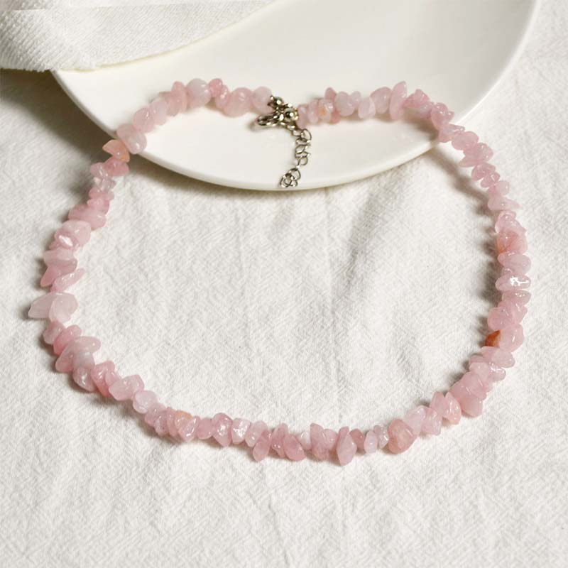 Collar de la suerte con piedras de cristal natural de Buddha Stones